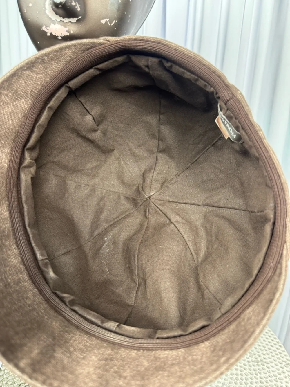 Nordstrom Brown Textured Newsboy Cap for Women